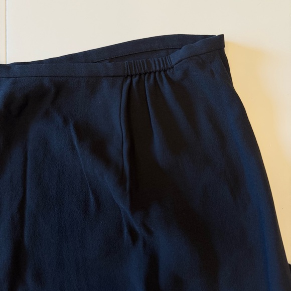 Eileen Fisher Women’s High Rise Wide Leg Silk Pants Black Size Medium Side Zip - Picture 8 of 10